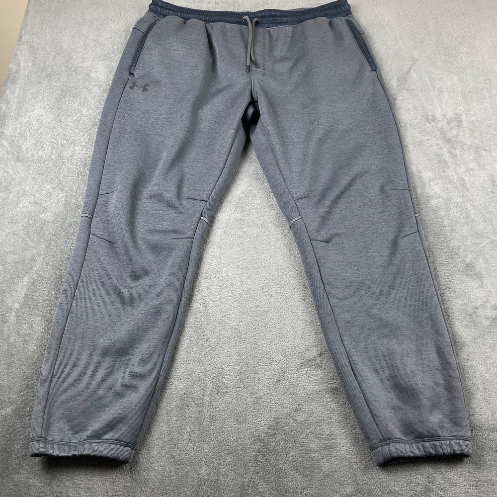 Under Armour Mens XXL Sweatpants Grey ColdGear Loose Fit Joggers